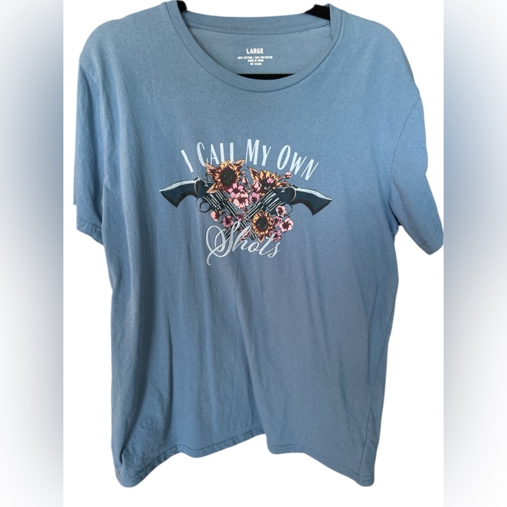 Blue Graphic Womens T-Shirt